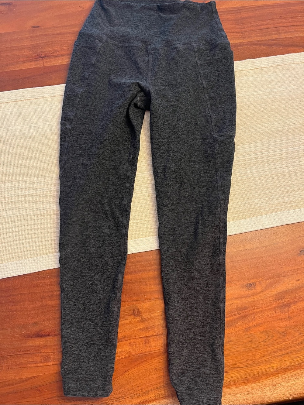 Beyond Yoga Heather Gray High-Rise Leggings